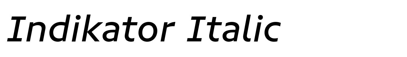 Indikator Italic